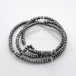 Electroplate non magnetici ematite sintetico fili di perline&nbsp;G-J208G-10