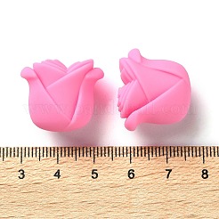 Силиконовые бусины в форме розы SIL-S011-02E