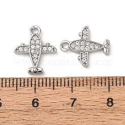 Латунные микропаве прозрачные кубические циркониевые подвески&nbsp;ZIRC-L105-15P