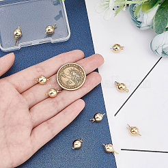 1-прядная латунная застежка с 2 отверстиями KK-BC0008-25