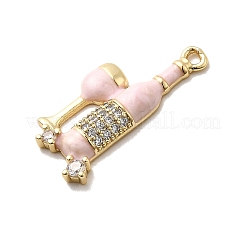 Латунные микро проложить кубического циркония подвески KK-H089-30G-02