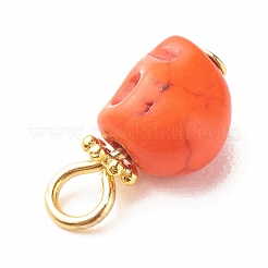 Подвески из окрашенной синтетической бирюзы&nbsp;PALLOY-JF01452