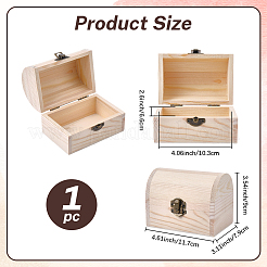 Cofres de madera para guardar tesoros&nbsp;AJEW-GF0014-35A