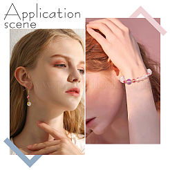 450шт 5 цвета матовые окрашенные спреем стеклянные бусины нити GLAA-PH0001-53