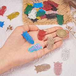 40 шт. филигранные подвески из нержавеющей стали 430 и 201 STAS-TA0001-98