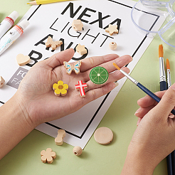 Необработанные деревянные бусины и подвески WOOD-TA0001-32