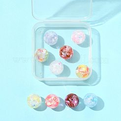 10 шт. 10-х цветная прозрачная смола с пайетками&nbsp;RESI-FS0002-25