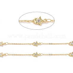 Прозрачные цепочки со звездочками из кубического циркония CHC-SZ0001-60