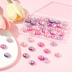 44 шт. 7 стиля УФ-покрытие смоляные европейские бусины RESI-FS0002-03