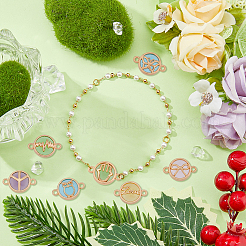 38 шт. 19 стиля стеклянных соединительных подвесок&nbsp;GLAA-DC0001-26