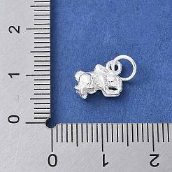 925 подвеска из стерлингового серебра 3d с китайским зодиаком STER-P066-01S-04