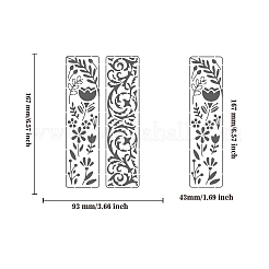 Трафареты для штампов из нержавеющей стали DIY-WH0242-222