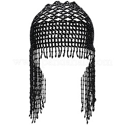 Головной убор из полиэфирного волокна со стразами&nbsp;AJEW-WH20054-131B