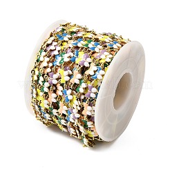 Латунные эмалевые цепочки-бабочки CHC-F021-03G-01