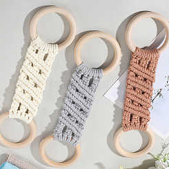 3шт. вешалка для полотенец из хлопчатобумажной нити 3 цветов AJEW-GF0011-76