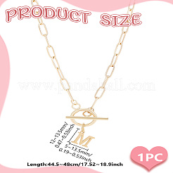 Collane con ciondolo a forma di lettera in acciaio inossidabile 304&nbsp;NJEW-LP0001-52M-G