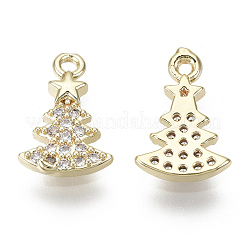 Латунные микропаве прозрачные кубические циркониевые подвески X-KK-S348-517-NF