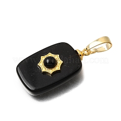 Natürlichen Obsidian Anhänger&nbsp;G-T151-02E