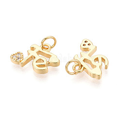 Латунные микро проложить кубического циркония подвески&nbsp;KK-N265-31G