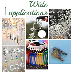 200 шт. 4 стиля латунных разъемных колец FIND-UN0016-24