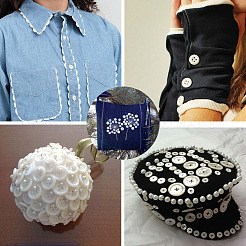 136 шт. 5 стильных смоляных кнопок RESI-TA0004-09B