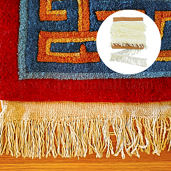 10.5 ярд полиэфирной кружевной ленты с кисточками OCOR-WH0082-106