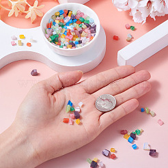 240шт 12 цвета стеклянные бусины с имитацией драгоценных камней GLAA-TA0001-69