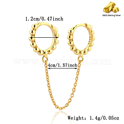 Серьги-кольца из стерлингового серебра s925 TG2008-1