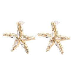Legierung Rhinestone-Bolzenohrringe&nbsp;EJEW-Z172-02G-01