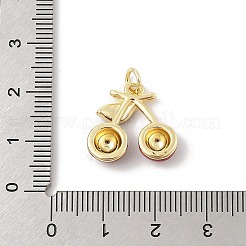 Латунные подвески с красной эмалью&nbsp;KK-U047-16G