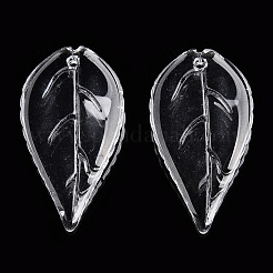 Прозрачные стеклянные бусины-лепестки GLAA-N001-16