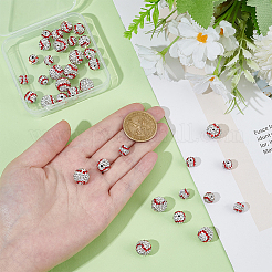 36 Stück 3 Stile handgefertigte Polymer Clay Strassperlen&nbsp;CLAY-OC0001-11