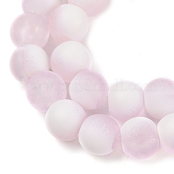 Матовое стекло треск бисер нитей&nbsp;GLAA-U001-6mm-M03