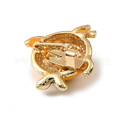 Брошь из светло-золотистого сплава с эмалью JEWB-K018-32E-KCG