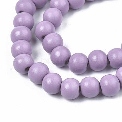 Расписные бусины из натурального дерева&nbsp;WOOD-S053-54G