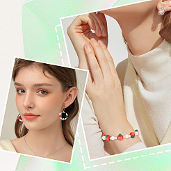 150 шт. 3-х цветные бусины из полимерной глины ручной работы CLAY-SC0001-75