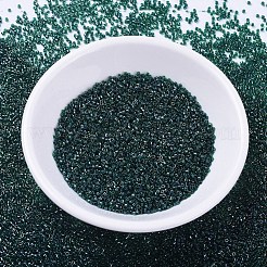 MIYUKIデリカビーズ  シリンダー  日本製シードビーズ  11/0  （db0275)裏地付きエメラルド光沢  1.3x1.6mm  穴：0.8mm  約2000PCS /ボトル  10 G /ボトル&nbsp;SEED-JP0008-DB0275
