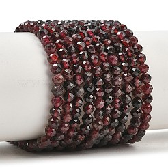 Brins de perles de grenat rouge naturel&nbsp;GG-CBA1497-A04-4mm