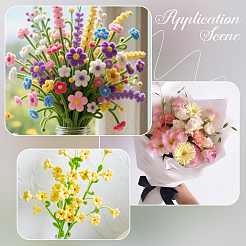 100 Stück Eisenstiel-Blumenstab&nbsp;AJEW-SP0003-73C