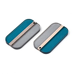 Прозрачные подвески из смолы и дерева RESI-T057-64A