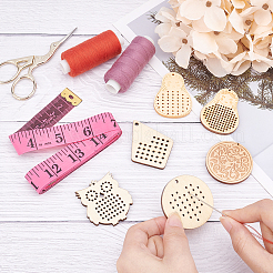 80шт. 8 кукольных деревянных подвески WOOD-AR0001-07