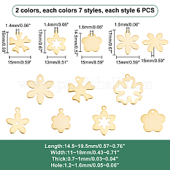 84 шт. 14-х стильный кулон из нержавеющей стали 201&nbsp;STAS-PH0004-28