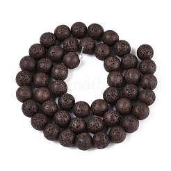 Synthetische Lavasteinperlenstränge&nbsp;G-WH0034-8mm-01