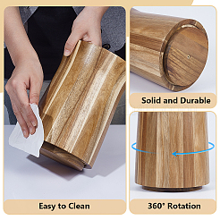 木製回転式カトラリーラック1個  食器ホルダー  バリーウッド  147x210mm&nbsp;ODIS-PB0001-02