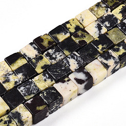 Бусы из натуральной желтой бирюзы (яшмы) G-T140-40