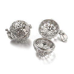 Латунные полые круглые подвески KK-P238-03P