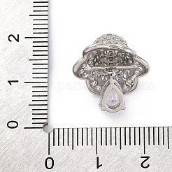 Реечное покрытие латунь с подвесками из кубического циркония&nbsp;KK-Q010-04P