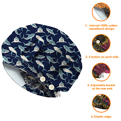 2 шт. 2 цвета хлопка регулируемые набивные шапки рабочие кепки для женщин и мужчин AJEW-DR0002-25A