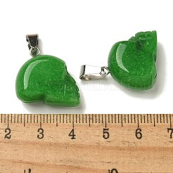 Крашеные натуральный белый нефрит подвески&nbsp;G-Z067-02P-14