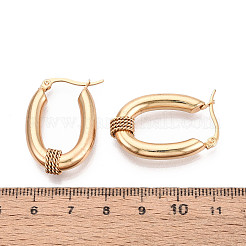 Серьги-кольца из нержавеющей стали 304&nbsp;EJEW-M221-04G